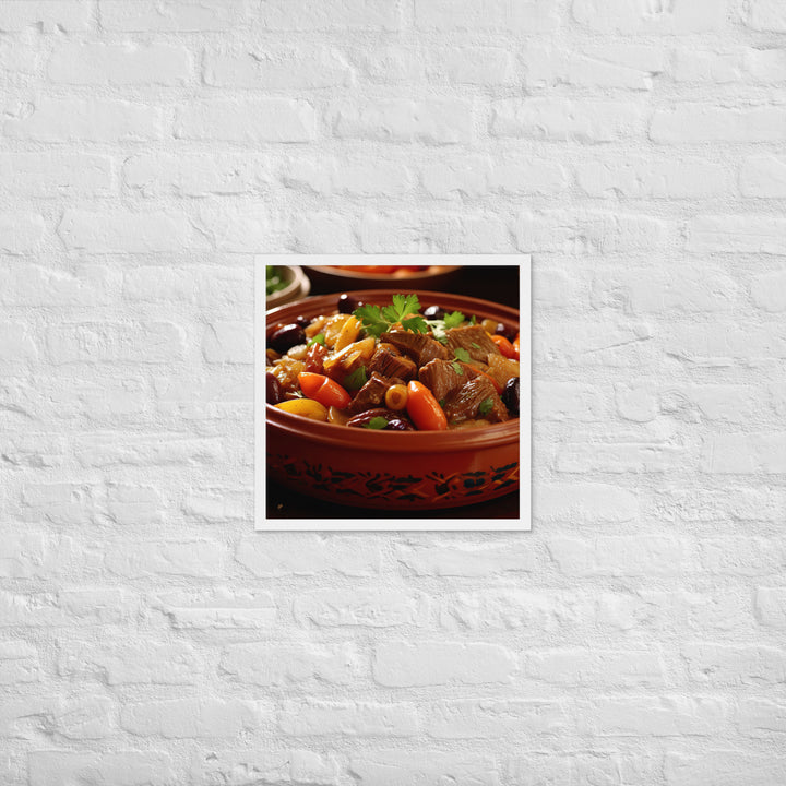 Lamb Tagine Framed poster 🤤 from Yumify.AI