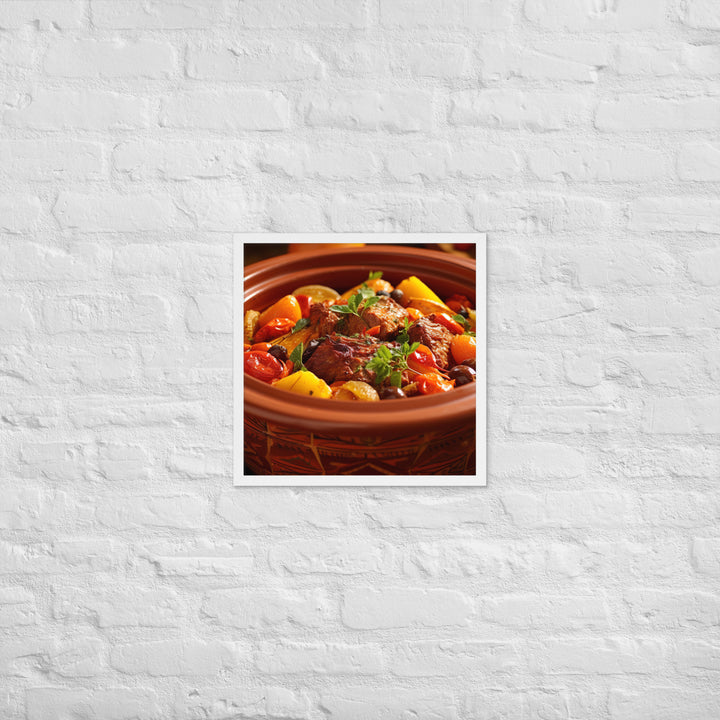 Lamb Tagine Framed poster 🤤 from Yumify.AI