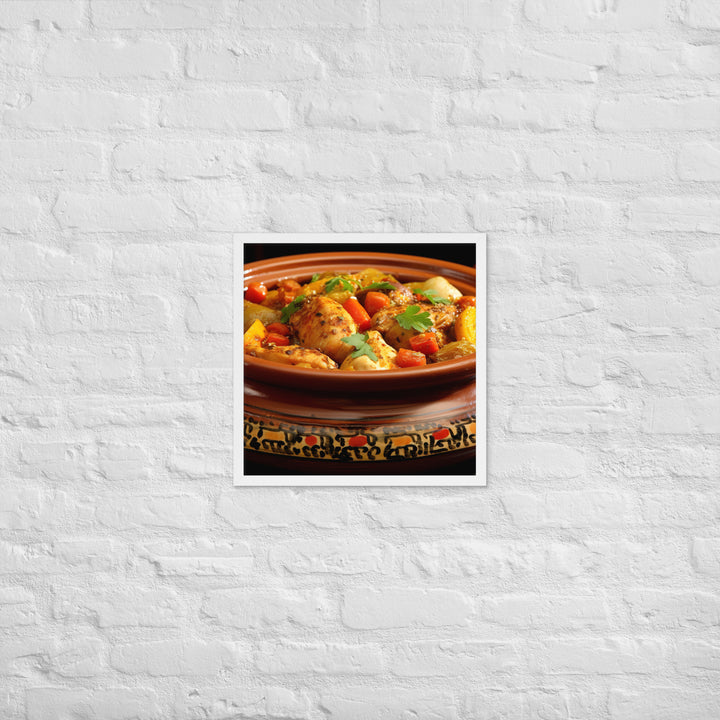 Chicken Tagine Framed poster 🤤 from Yumify.AI