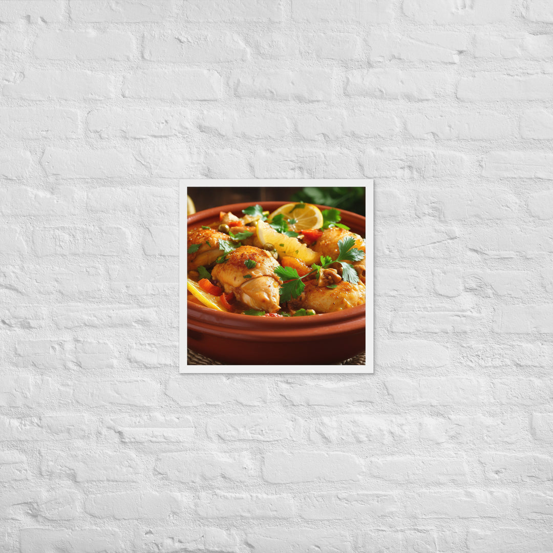 Chicken Tagine Framed poster 🤤 from Yumify.AI