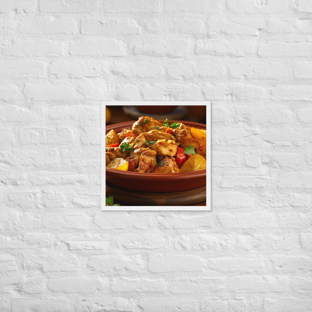 Chicken Tagine Framed poster 🤤 from Yumify.AI