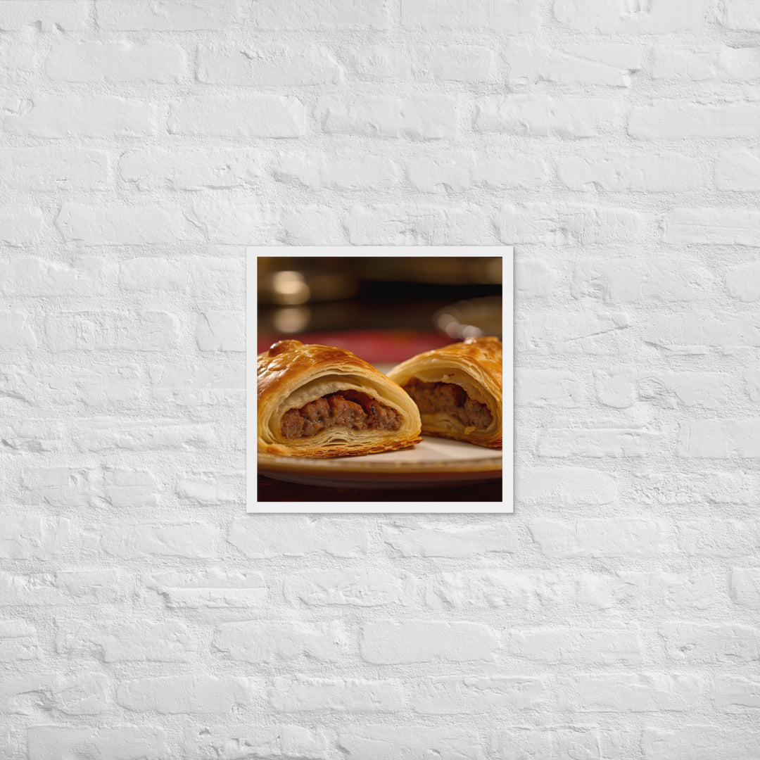 Sausage Roll Framed poster 🤤 from Yumify.AI