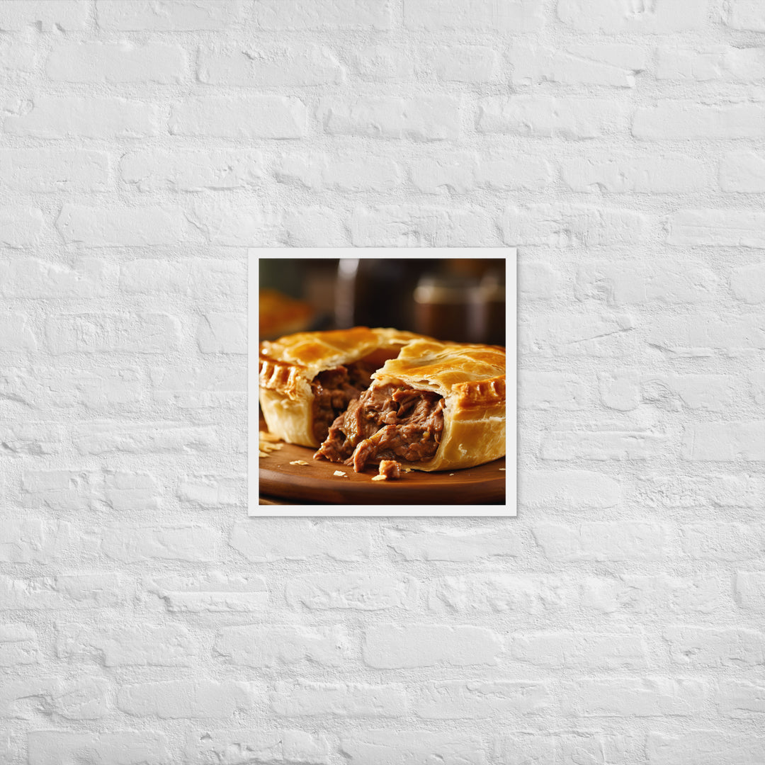 Meat Pie Framed poster 🤤 from Yumify.AI