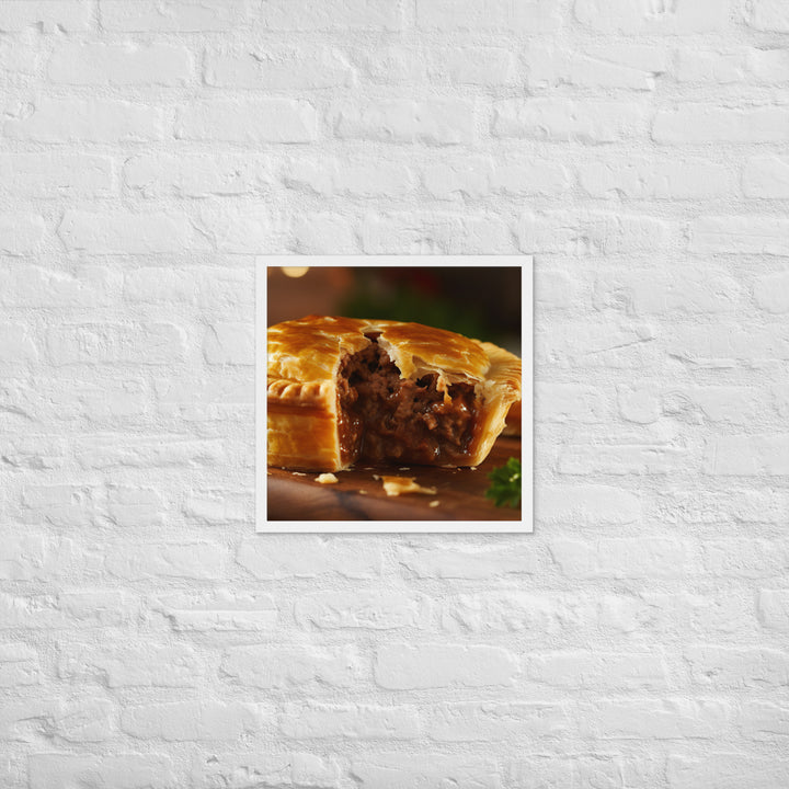 Meat Pie Framed poster 🤤 from Yumify.AI