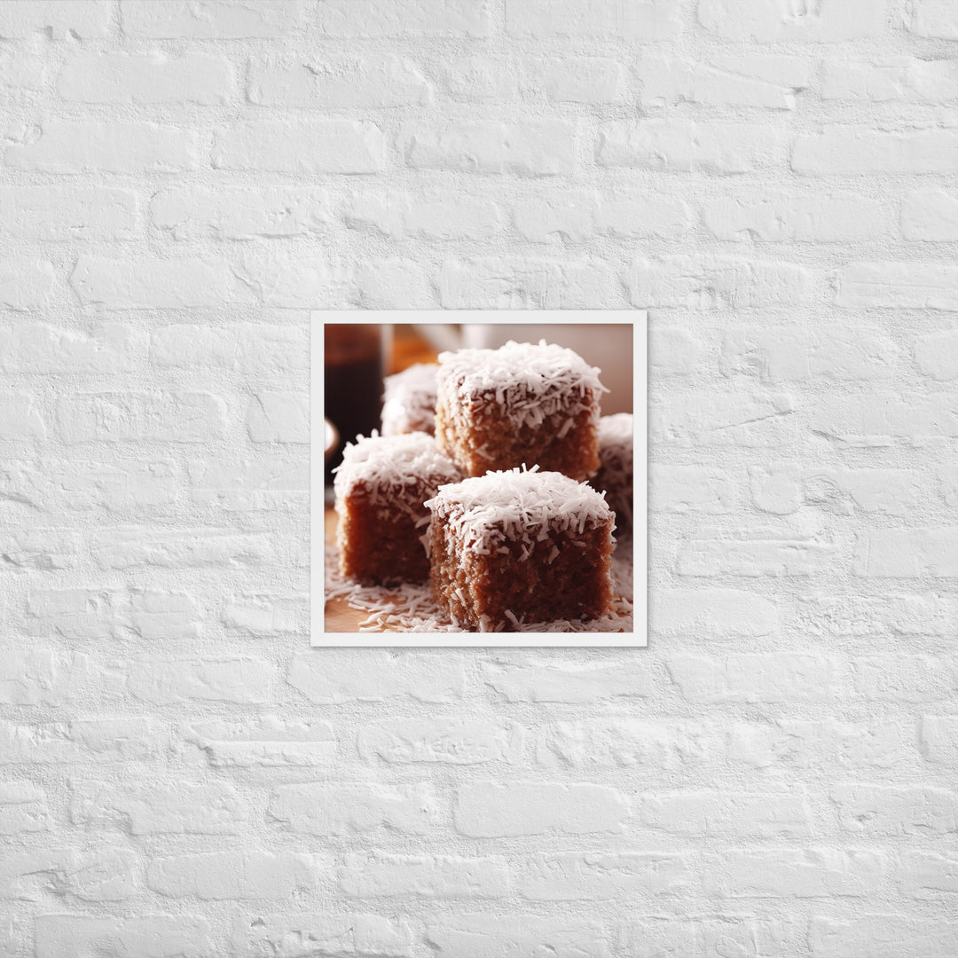 Lamingtons Framed poster 🤤 from Yumify.AI