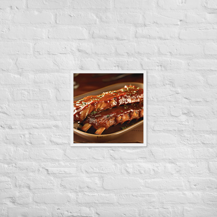 Barbecue Ribs Framed poster 🤤 from Yumify.AI