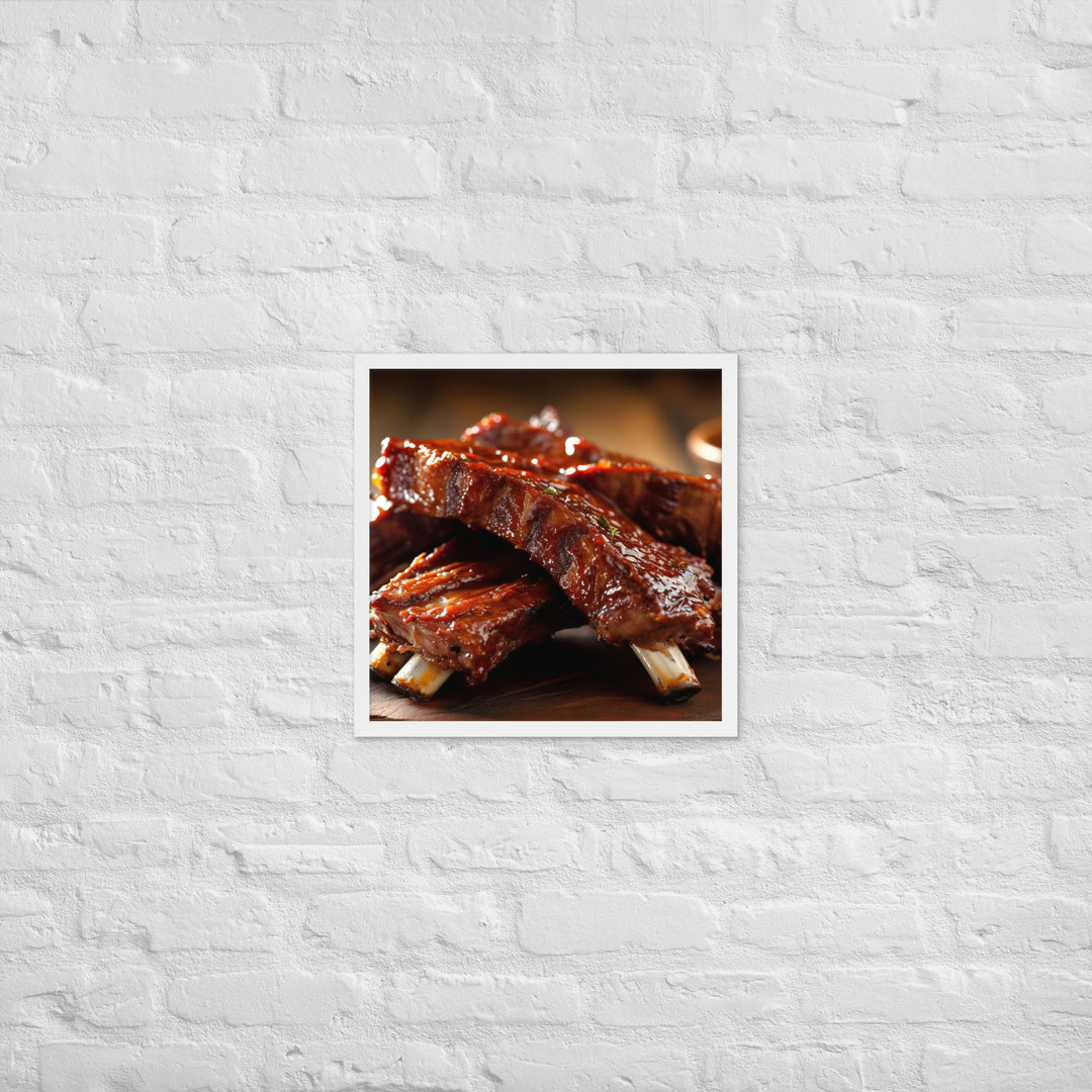 Barbecue Ribs Framed poster 🤤 from Yumify.AI