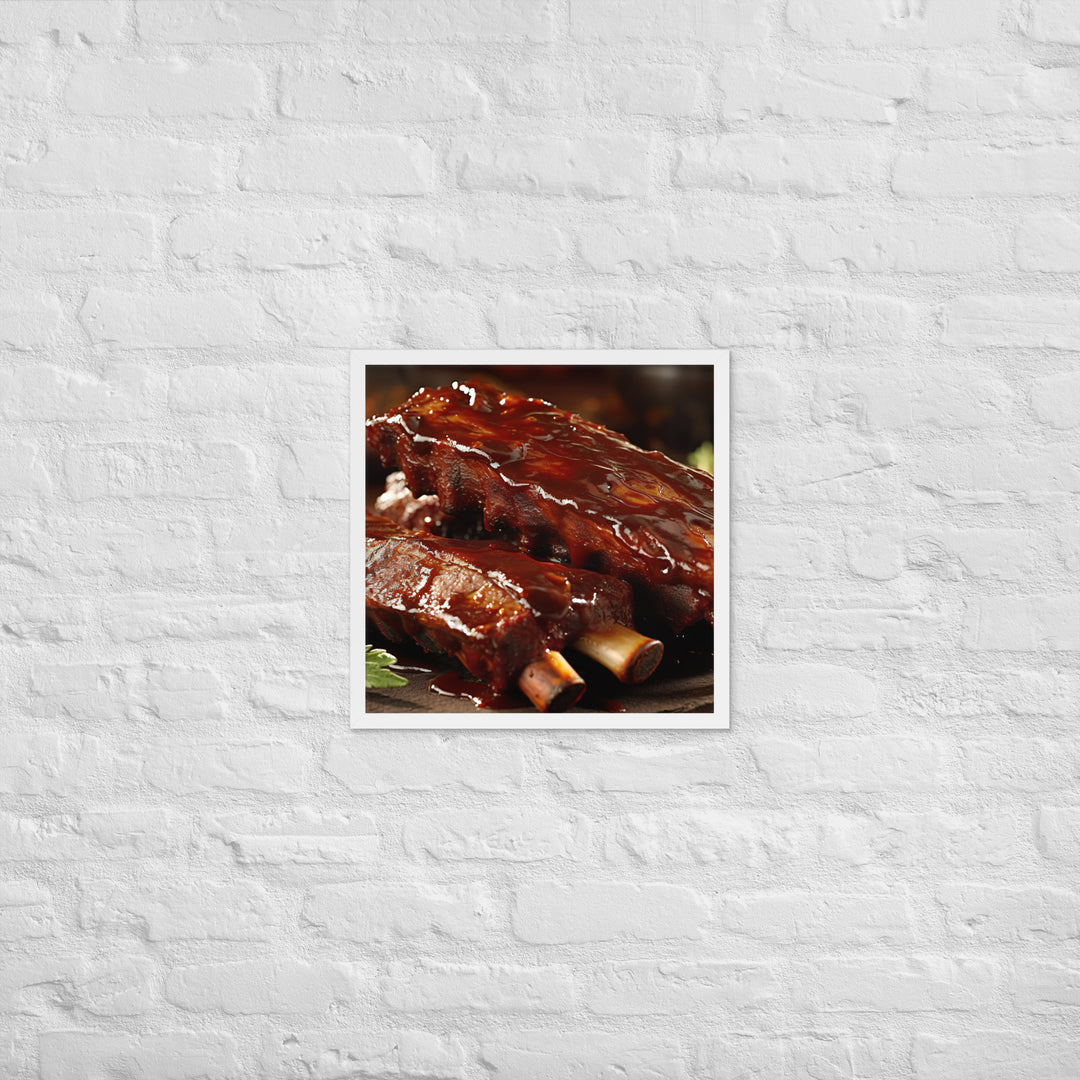 Barbecue Ribs Framed poster 🤤 from Yumify.AI