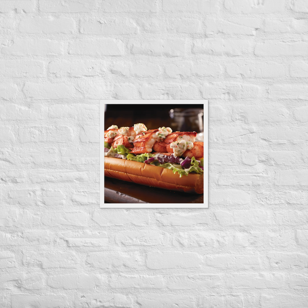 Lobster Roll Framed poster 🤤 from Yumify.AI