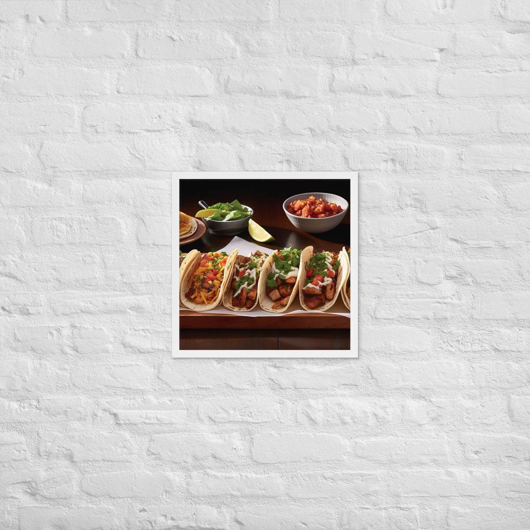 Tacos Framed poster 🤤 from Yumify.AI