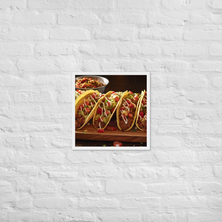 Tacos Framed poster 🤤 from Yumify.AI