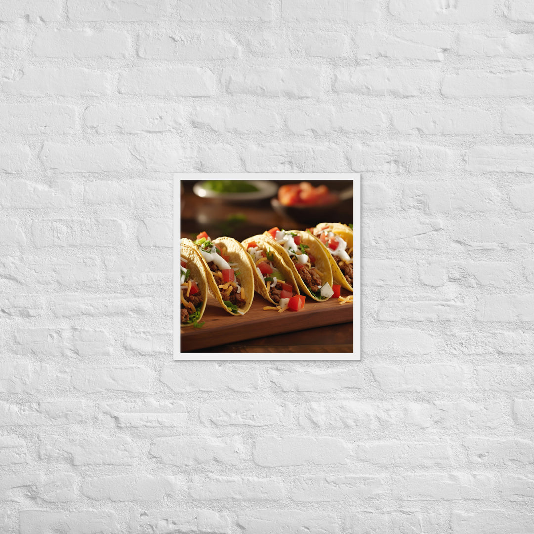 Tacos Framed poster 🤤 from Yumify.AI