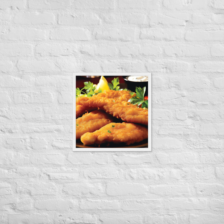 Southern Fried Catfish Framed poster 🤤 from Yumify.AI