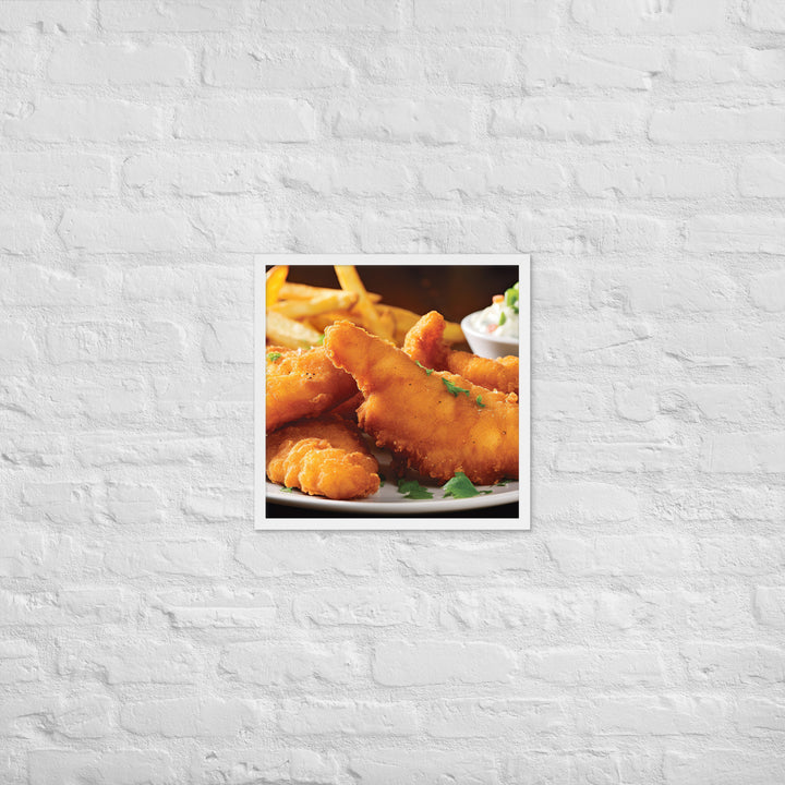 Southern Fried Catfish Framed poster 🤤 from Yumify.AI