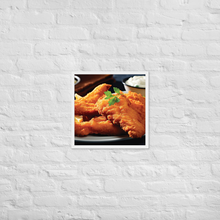 Southern Fried Catfish Framed poster 🤤 from Yumify.AI