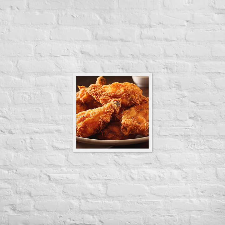 Southern Fried Chicken Framed poster 🤤 from Yumify.AI