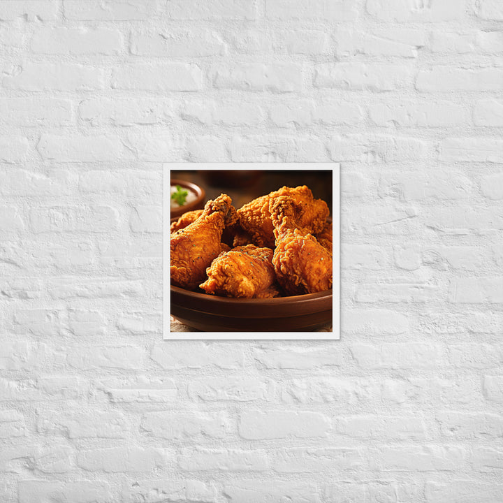 Southern Fried Chicken Framed poster 🤤 from Yumify.AI