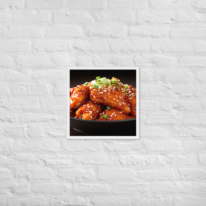 Korean Fried Chicken Framed poster 🤤 from Yumify.AI