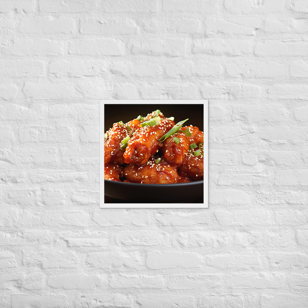 Korean Fried Chicken Framed poster 🤤 from Yumify.AI