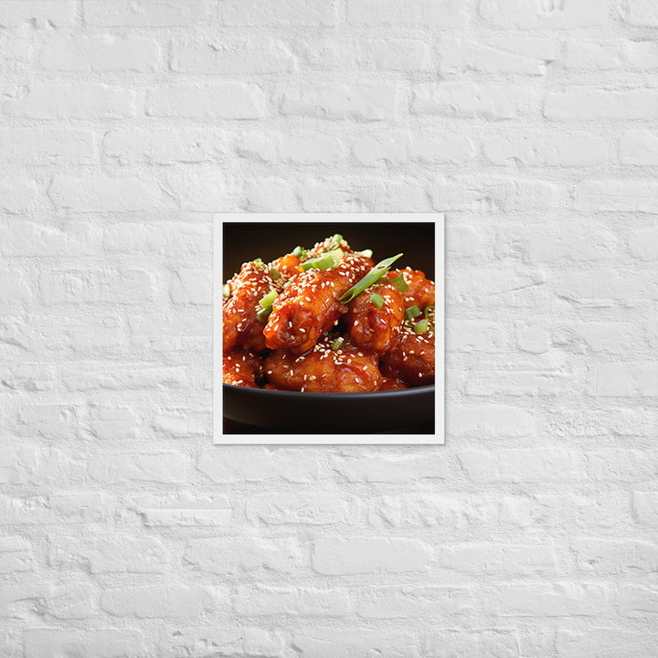 Korean Fried Chicken Framed poster 🤤 from Yumify.AI