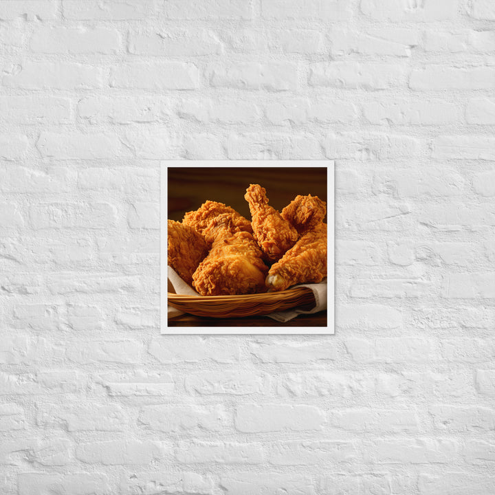 Country Fried Chicken Framed poster 🤤 from Yumify.AI
