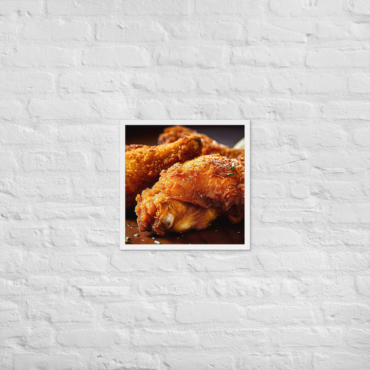 Buttermilk Fried Chicken Framed poster 🤤 from Yumify.AI