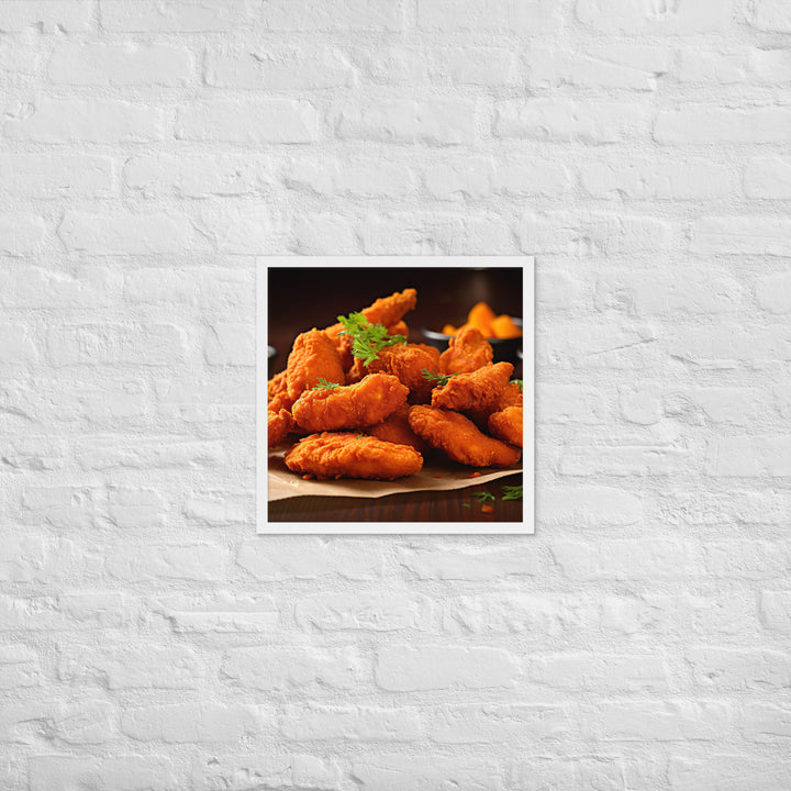 Buffalo Fried Chicken Framed poster 🤤 from Yumify.AI