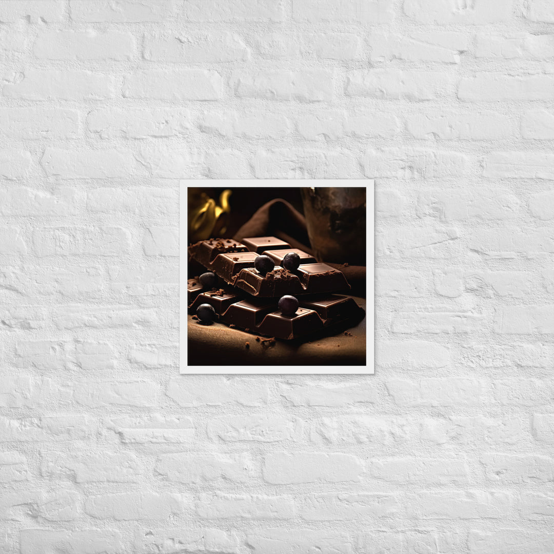 Dark Chocolate Framed poster 🤤 from Yumify.AI