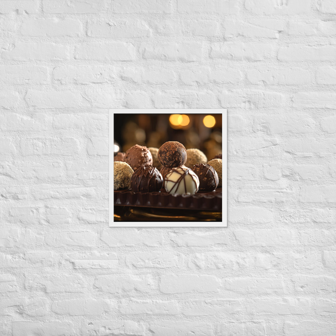 Chocolate Truffles Framed poster 🤤 from Yumify.AI