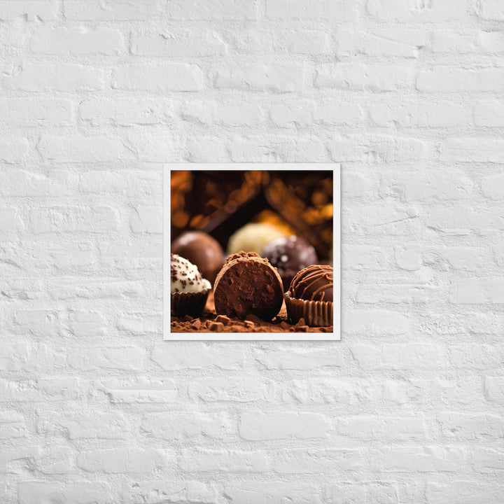 Chocolate Truffles Framed poster 🤤 from Yumify.AI