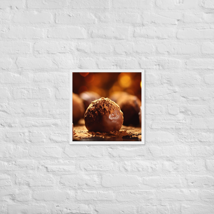 Chocolate Truffles Framed poster 🤤 from Yumify.AI