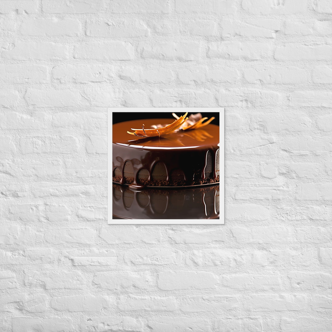 Chocolate Ganache Framed poster 🤤 from Yumify.AI