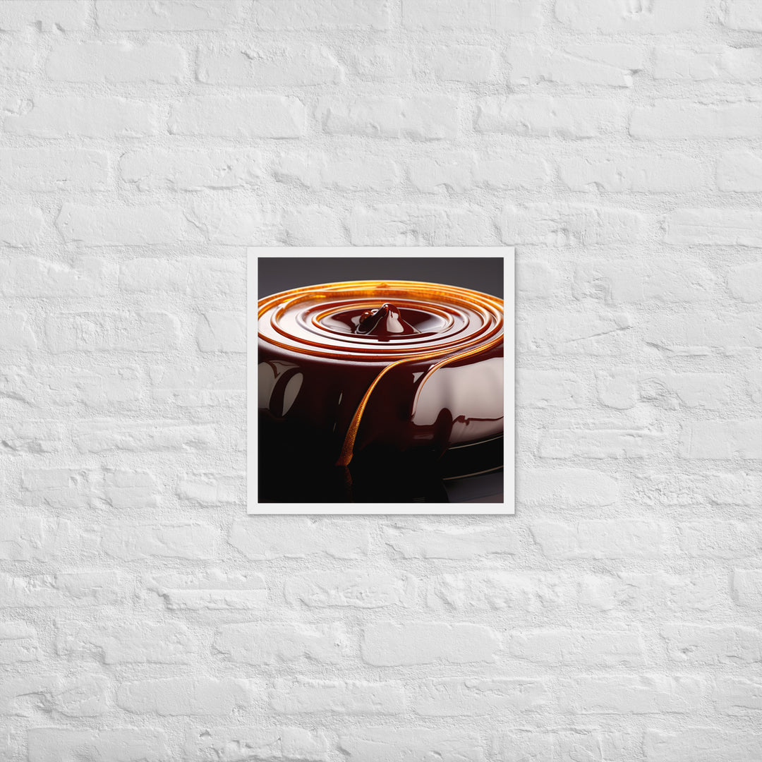 Chocolate Ganache Framed poster 🤤 from Yumify.AI