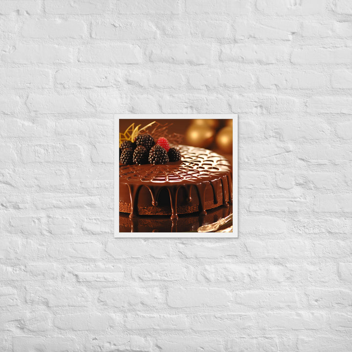 Chocolate Cakes and Desserts Framed poster 🤤 from Yumify.AI