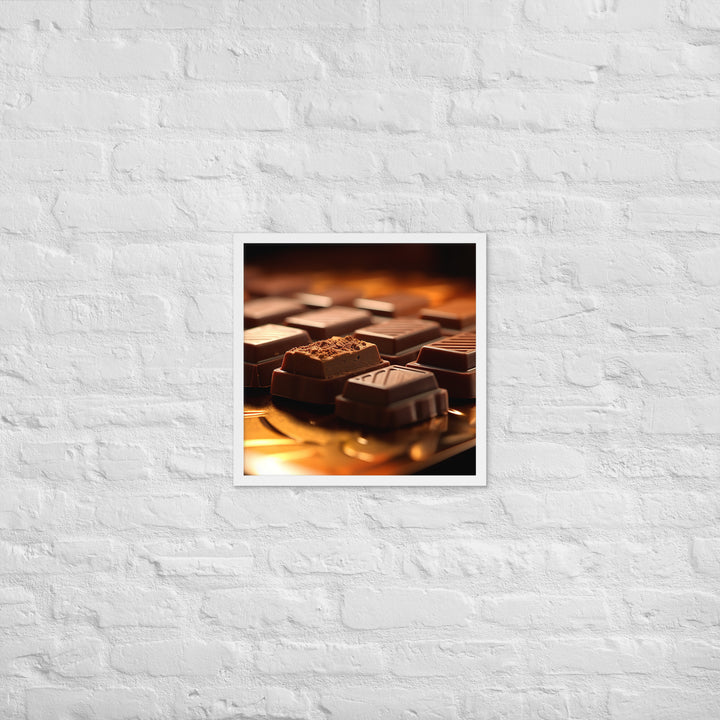 Chocolate Bars Framed poster 🤤 from Yumify.AI