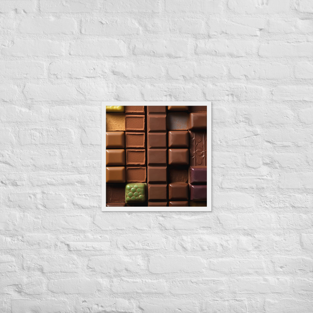 Chocolate Bars Framed poster 🤤 from Yumify.AI