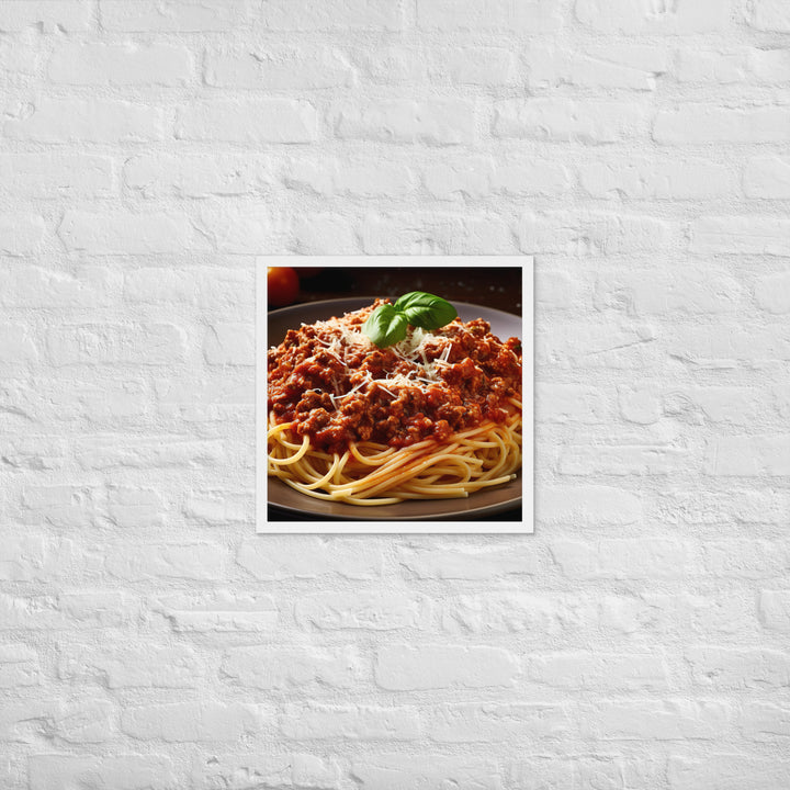 Spaghetti Bolognese Framed poster 🤤 from Yumify.AI