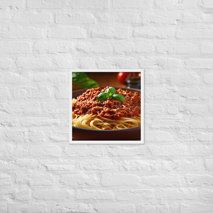 Spaghetti Bolognese Framed poster 🤤 from Yumify.AI