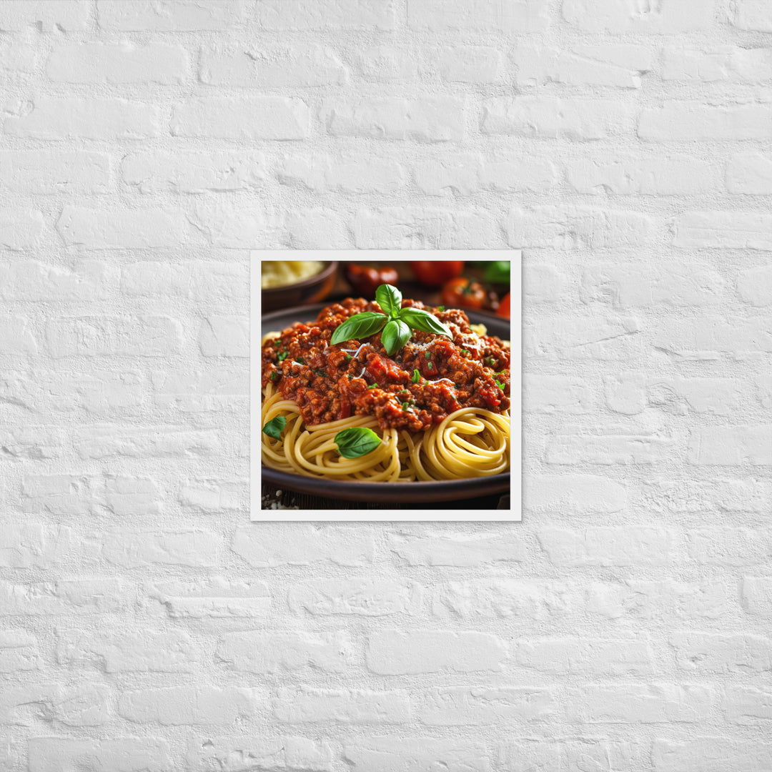 Spaghetti Bolognese Framed poster 🤤 from Yumify.AI