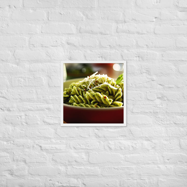 Pesto Pasta Framed poster 🤤 from Yumify.AI