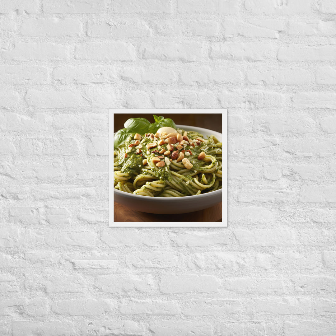 Pesto Pasta Framed poster 🤤 from Yumify.AI