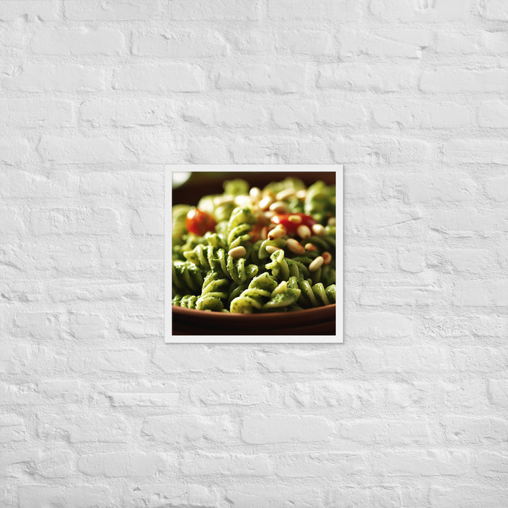 Pesto Pasta Framed poster 🤤 from Yumify.AI