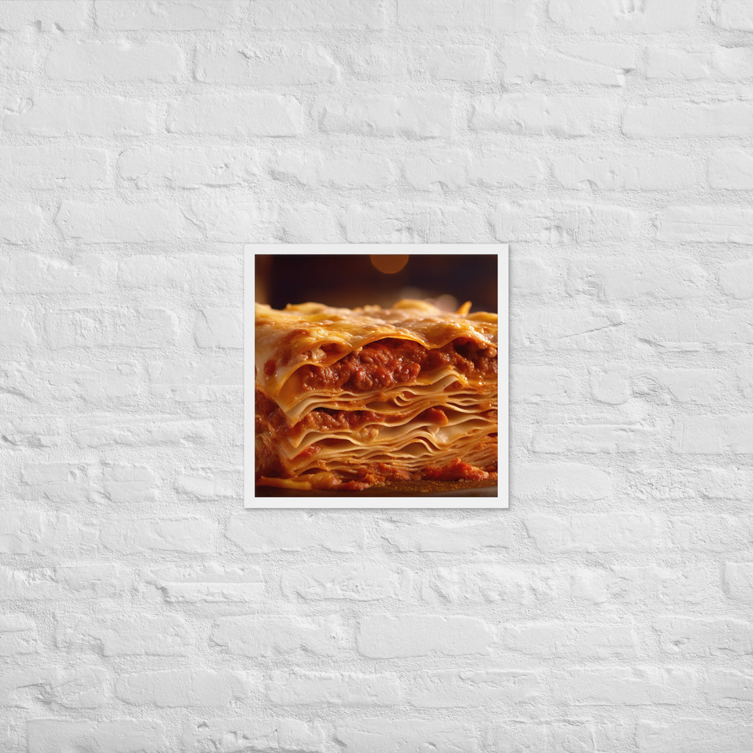 Lasagna Framed poster 🤤 from Yumify.AI