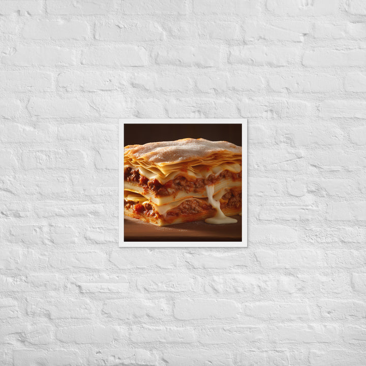 Lasagna Framed poster 🤤 from Yumify.AI