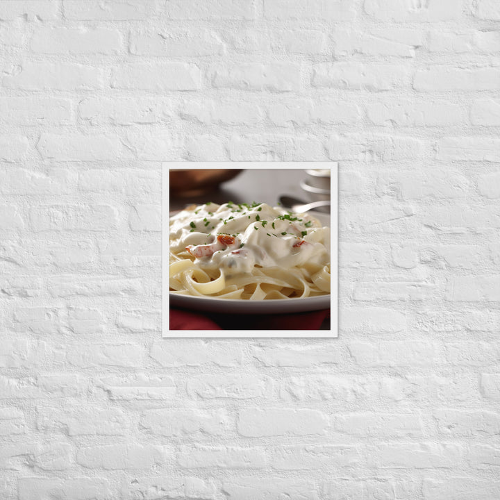 Fettuccine Alfredo Framed poster 🤤 from Yumify.AI