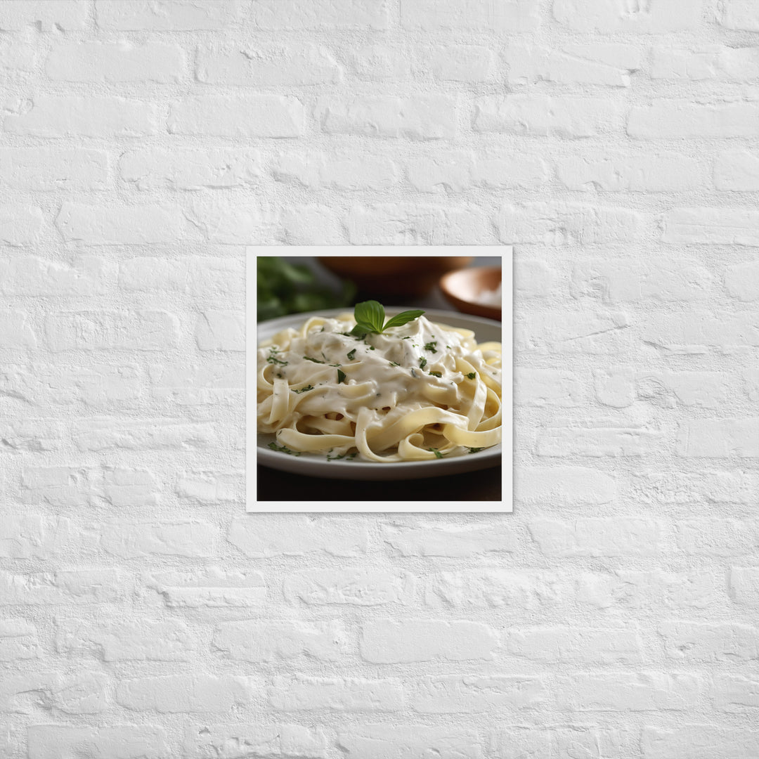 Fettuccine Alfredo Framed poster 🤤 from Yumify.AI