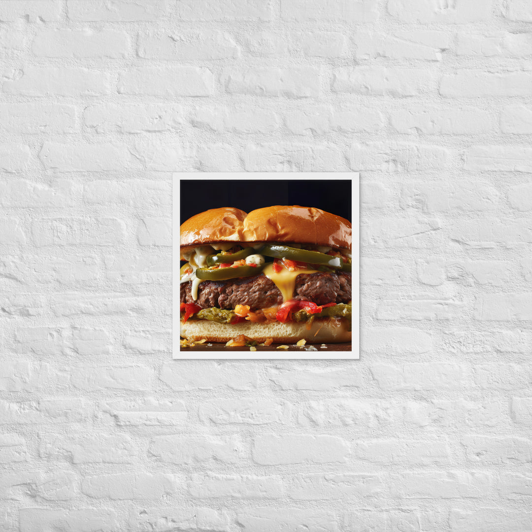 Jalapeo Burger Framed poster 🤤 from Yumify.AI