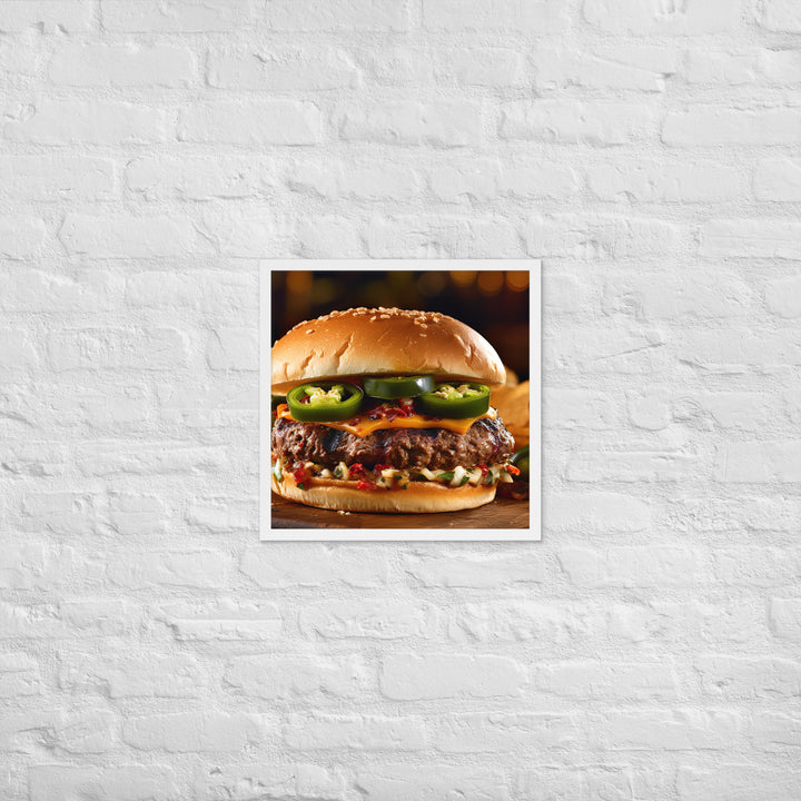 Jalapeo Burger Framed poster 🤤 from Yumify.AI