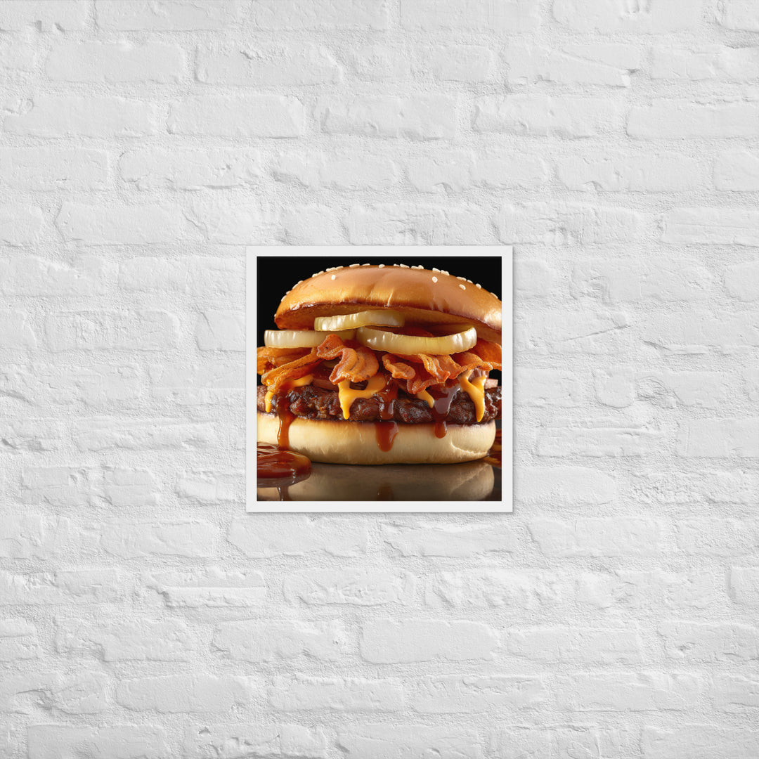 BBQ Burger Framed poster 🤤 from Yumify.AI