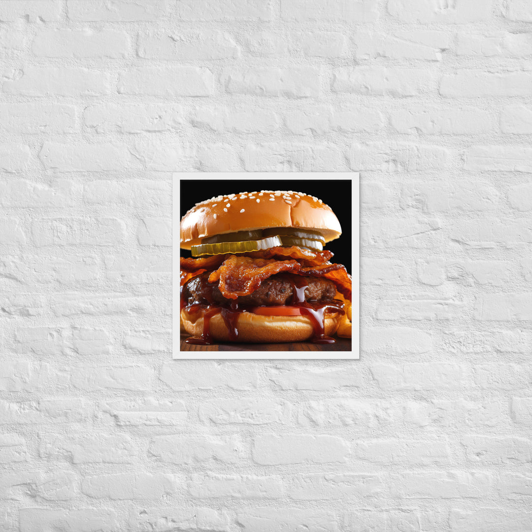 BBQ Burger Framed poster 🤤 from Yumify.AI